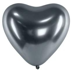 Best Ballongkungen AB Hjerteballoner Krom Space Grey