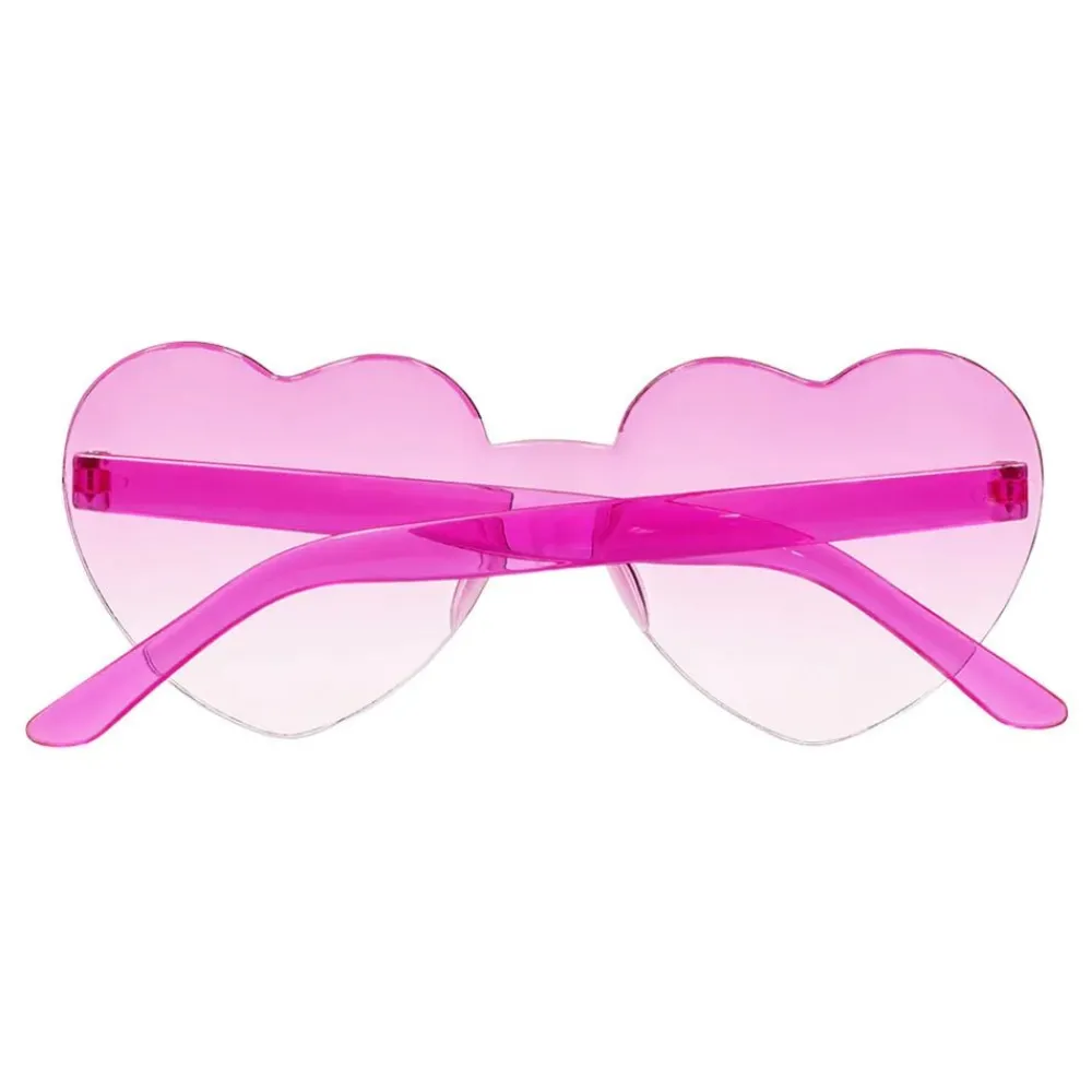 Boland Party Partners B.V. Hjerteformede lyserøde briller - Tilbehør|Accessories