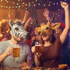 Boland Party Partners B.V. Hjort Halvmaske - Kostumetema|Masker