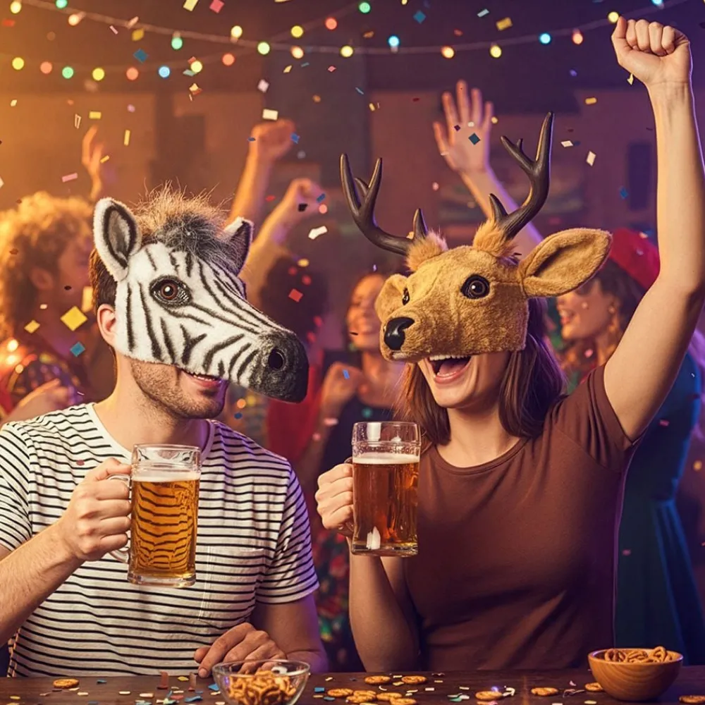 Boland Party Partners B.V. Hjort Halvmaske - Kostumetema|Masker