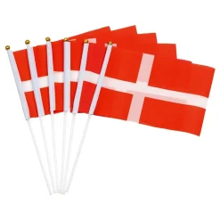 Hisab/Joker Company AB Håndflag Danske Flag - Hobby & Fritid|Flag