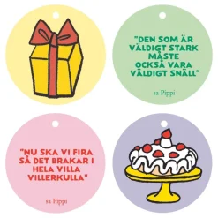 AB Alrik Hedlund Hængeetiketter Pippi Langstrømpe