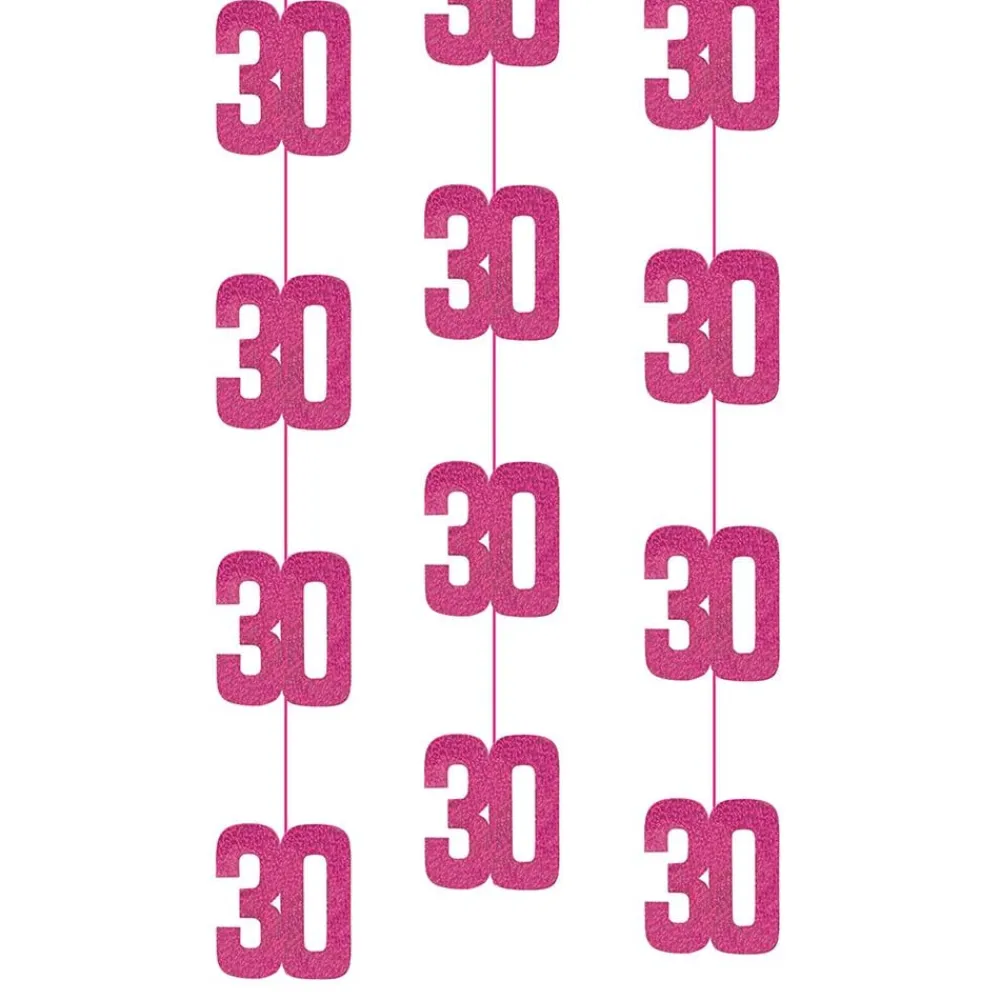 Online Unique UK Inc t/as Unique Party Hængende Dekorationer 30 Lyserød