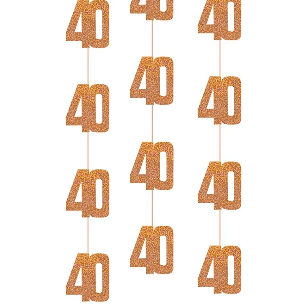 Unique UK Inc t/as Unique Party Hængende Dekorationer 40 Rosaguld - Oppyntning