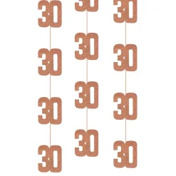 Unique UK Inc t/as Unique Party Hængende Dekorationer 30 Rosaguld - Oppyntning