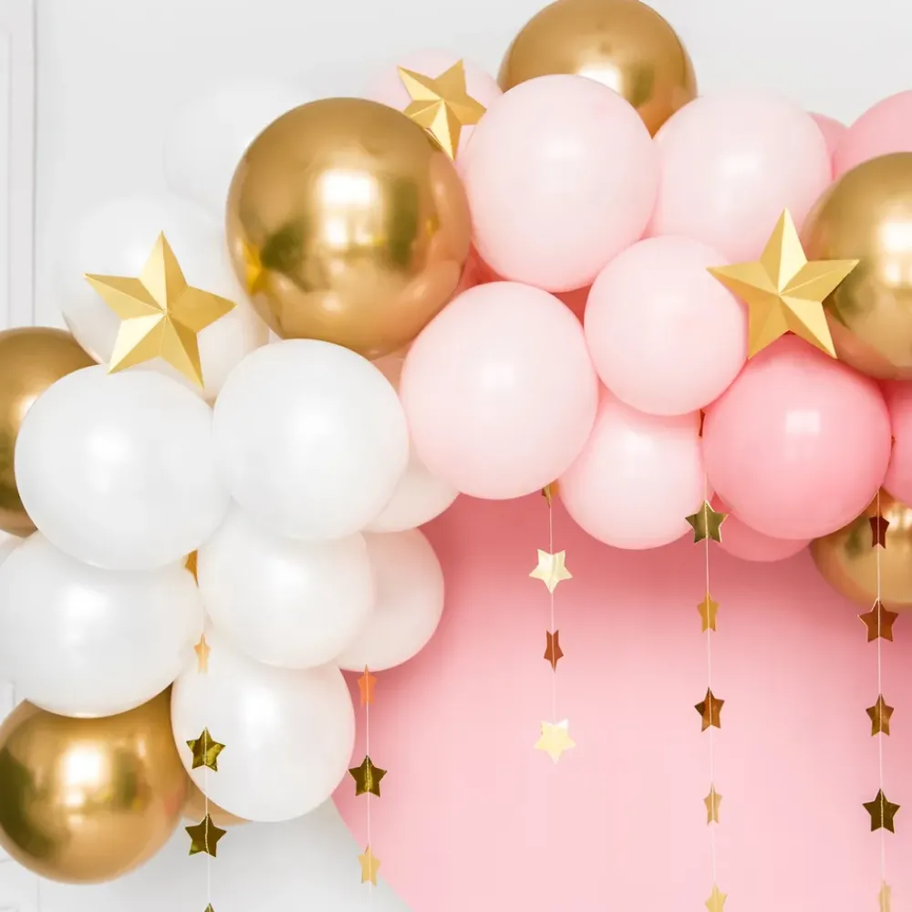 Outlet PartyDeco sp. z o.o. Hængende Dekoration Stjerner Guld