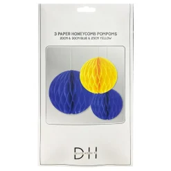 Design House 95 AB Honeycombs Blå/Gul - Oppyntning