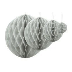Clearance PartyDeco sp. z o.o. Honeycombs Grå Hængende Dekoration