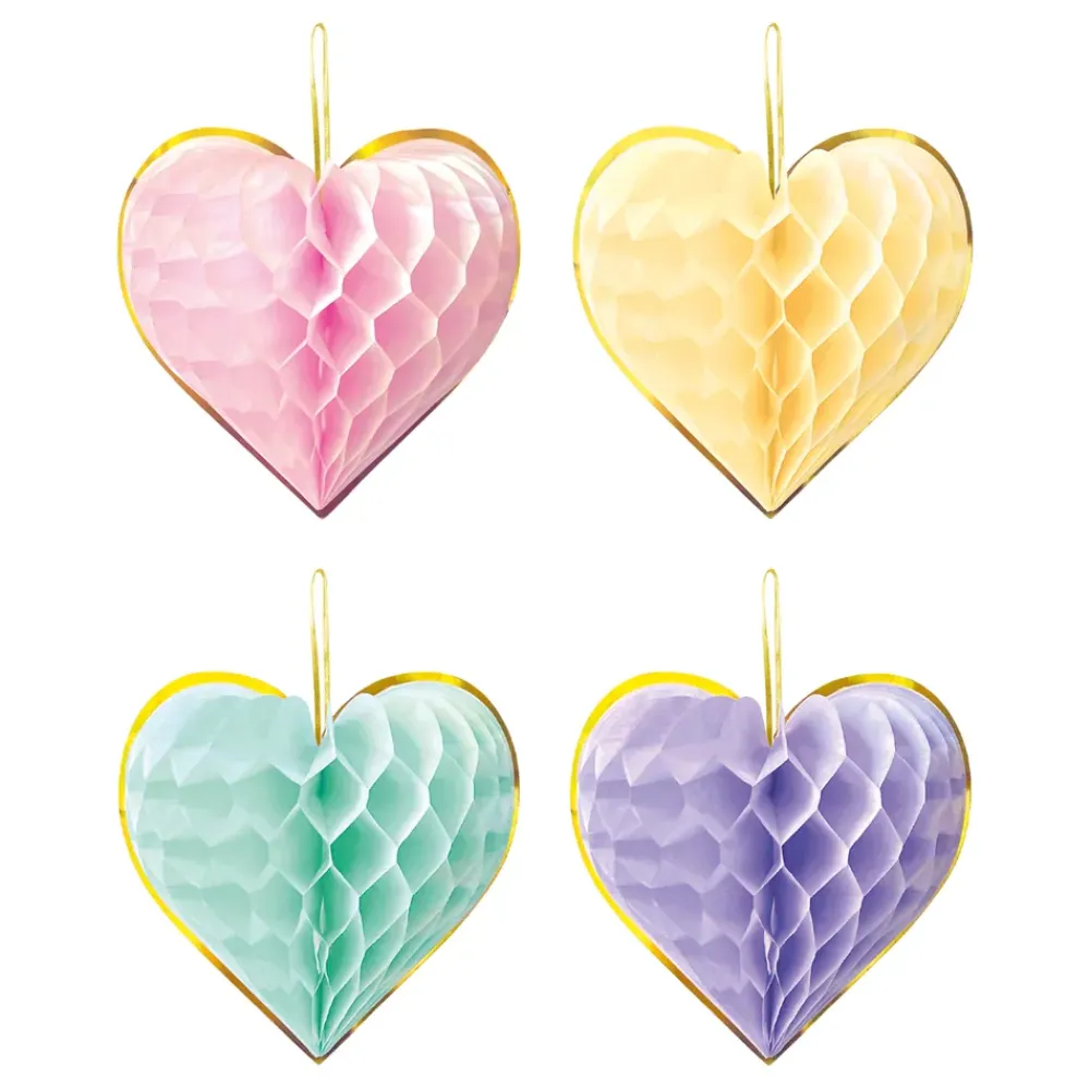 Outlet Globos Europe B.V. Honeycombs Hjerter Watercolor Hængende