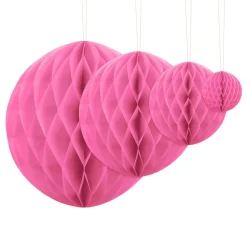 Discount PartyDeco sp. z o.o. Honeycombs lyserød hængende dekoration