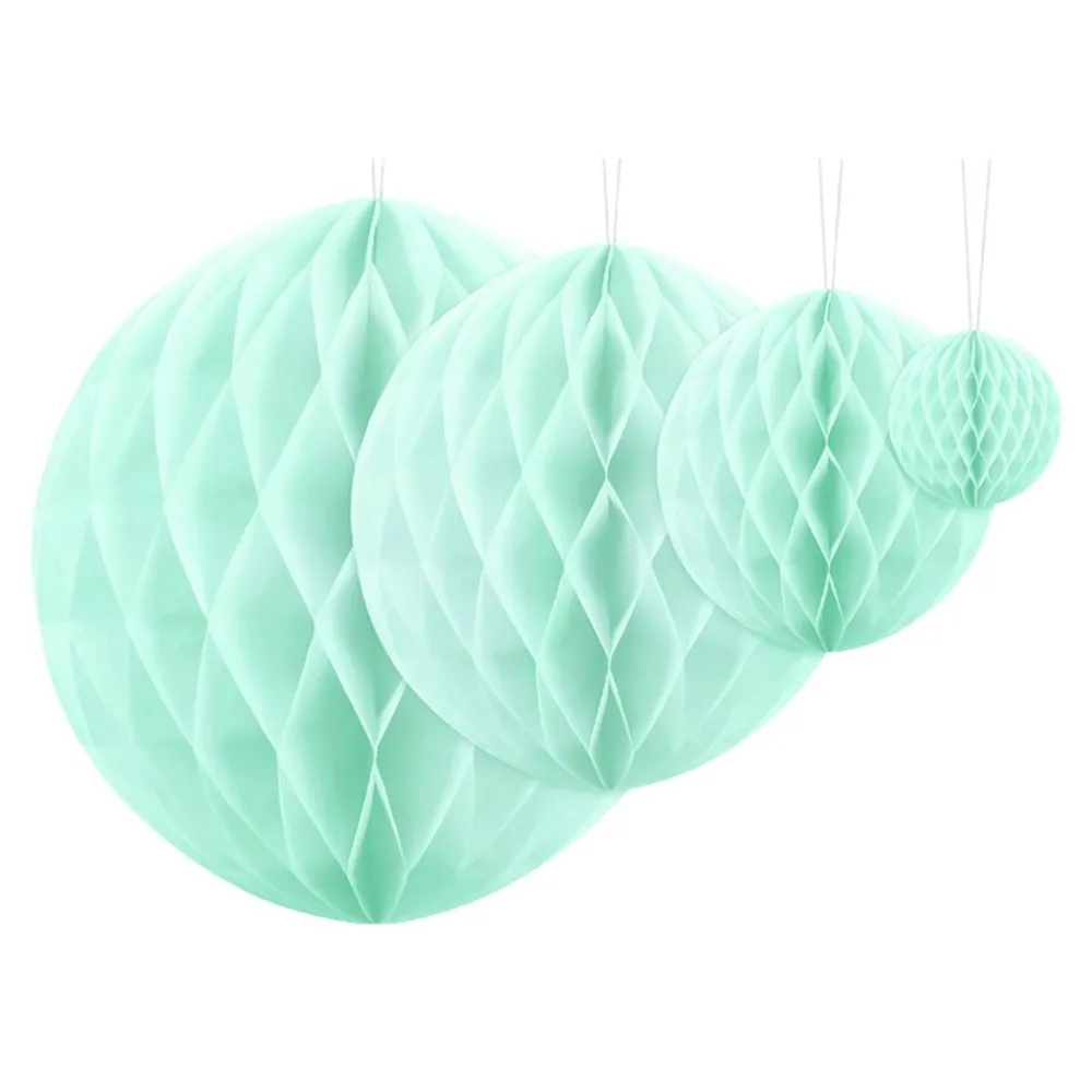 PartyDeco sp. z o.o. Honeycombs Mintgrøn Hængende Dekoration - Oppyntning