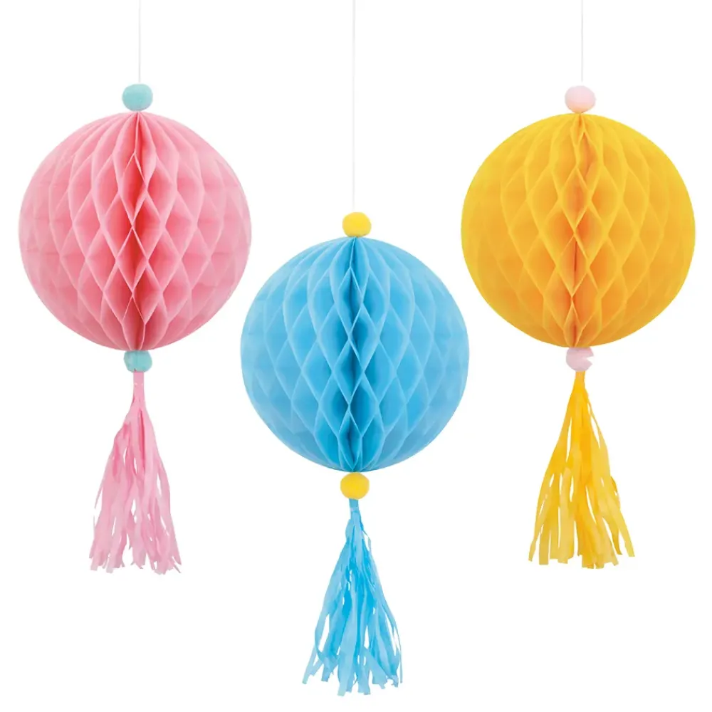 New Unique UK Inc t/as Unique Party Honeycombs Pastel Ice Cream Loftdekoration