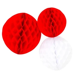 Hot Design House 95 AB Honeycombs Rød/Hvid