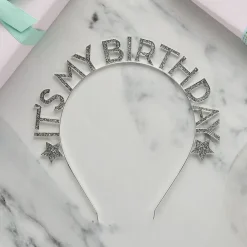 Clearance CG Global Products Ltd Hårbøjle It's My Birthday Sølv i Metal