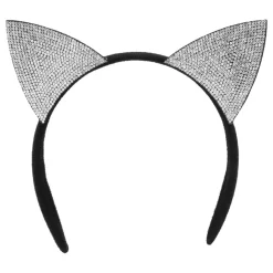 Boland Party Partners B.V. Hårbøjle Katteører & Choker Strass - Tøj|Tilbehør