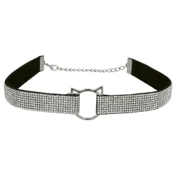 Boland Party Partners B.V. Hårbøjle Katteører & Choker Strass - Tøj|Tilbehør