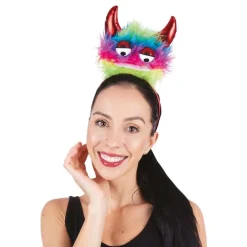 Ptit Clown Hårbøjle Plys Monster med Horn - Tøj|Hatte