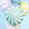 PartyDeco sp. z o.o. Hvid/Mint Folieballon Candy - Balloner