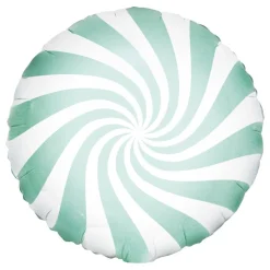 PartyDeco sp. z o.o. Hvid/Mint Folieballon Candy - Balloner