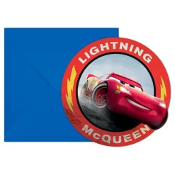 Globos Europe B.V. Indbydelser Biler/Cars 3 - Hilsningskort