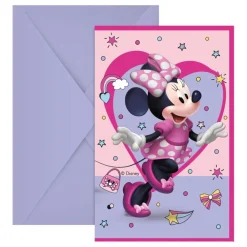 Globos Europe B.V. Indbydelser Minnie Mouse - Hilsningskort|Merchandise