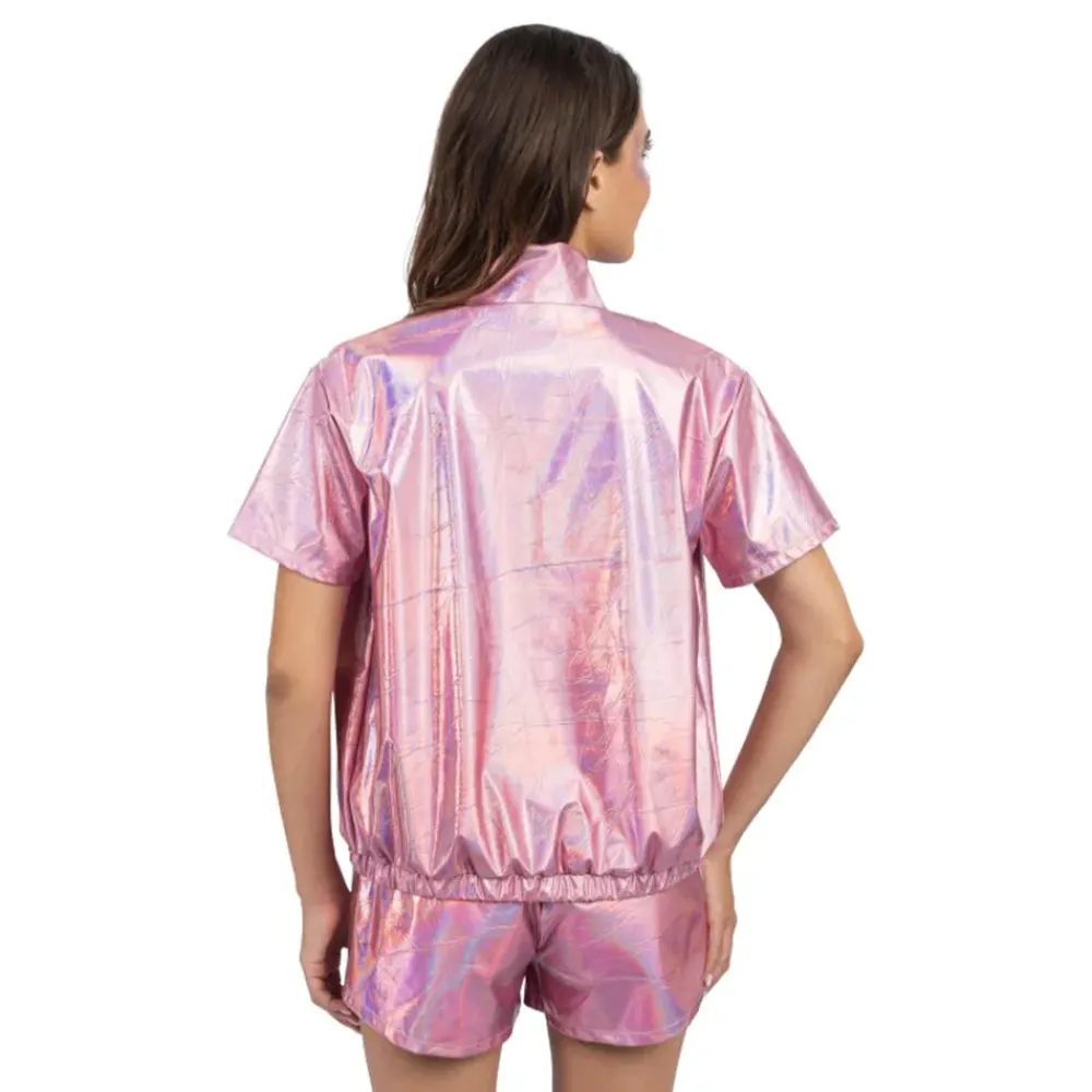 New CHAKS Jakke med Shorts Sæt Iridescent Lyserød