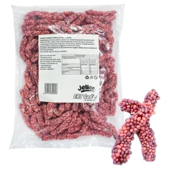 Discount ERT Godis AB Jellioo Geeks Worms Purple & Pink Økonomipakke
