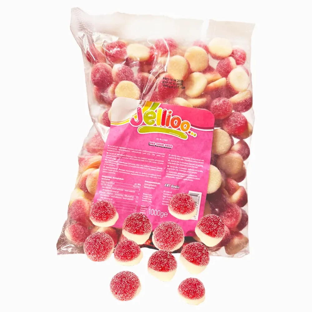 ERT Godis AB Jellioo Red Sour Bobs Økonomipakke - Slik