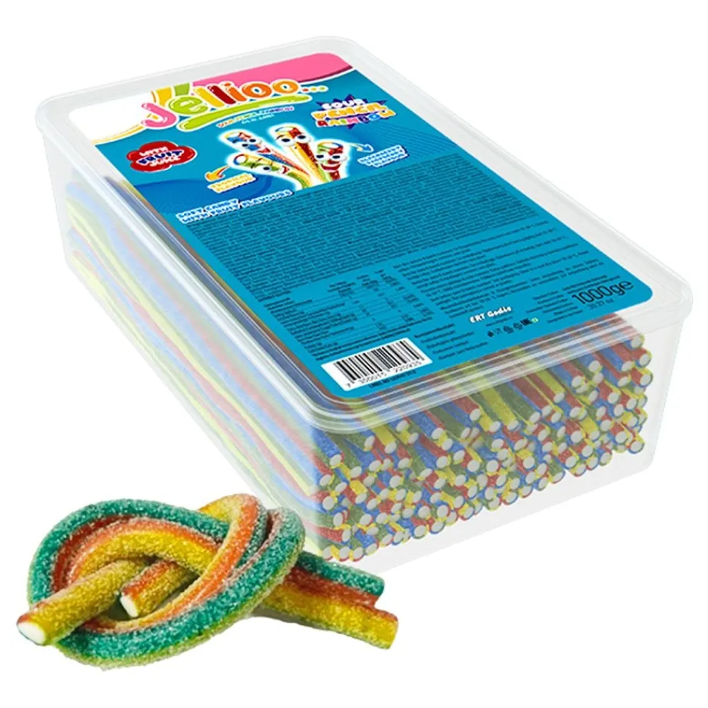 ERT Godis AB Jellioo Sour Pencil Rainbow Økonomipakke - Slik