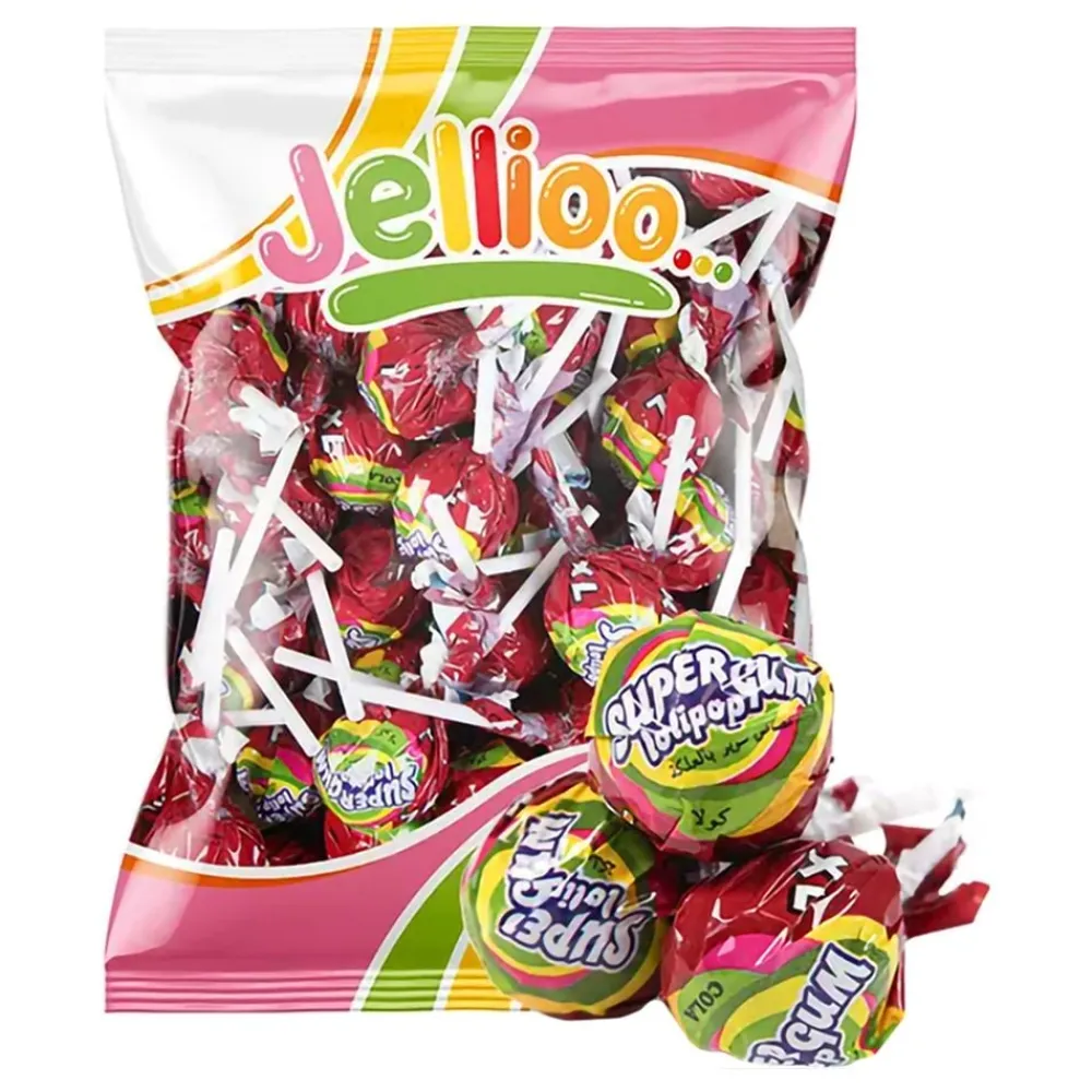 Sale ERT Godis AB Jellioo Super Gum Lollipop Cola Økonomipakke