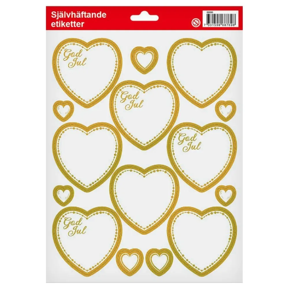 Discount Dynäs Import AB Juleetiketter Hjerter