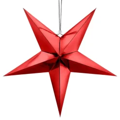 PartyDeco sp. z o.o. Julestjerne Rød - Oppyntning