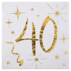 Discount Santex Kaffeservietter 40 Guld