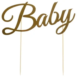 Hisab/Joker Company AB Kagedekoration Baby Guld - Oppyntning|Bagning