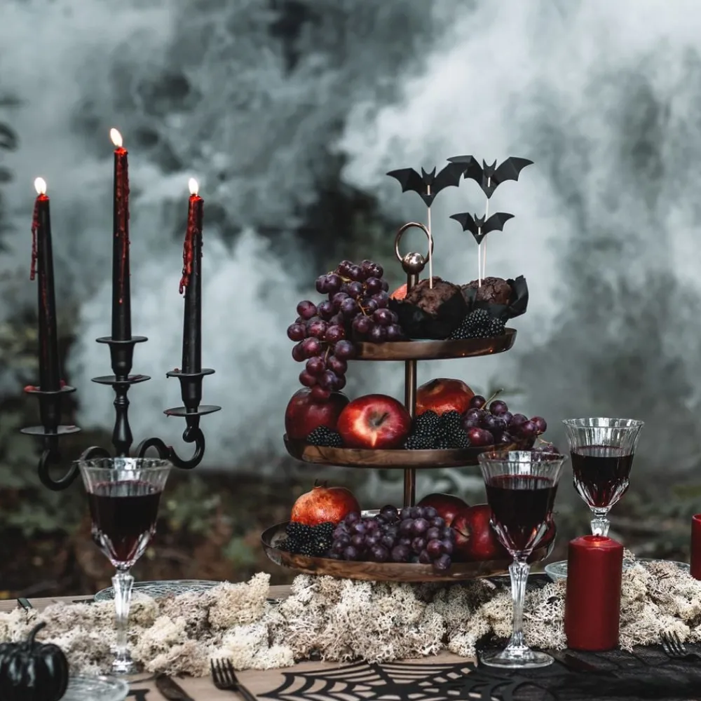 Discount PartyDeco sp. z o.o. Kagedekorationer Flagermus Sort