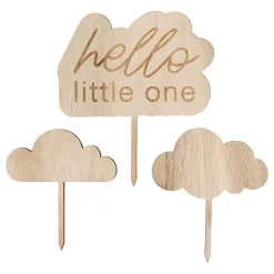 CG Global Products Ltd Kagedekorationer Hello Little One i træ - Oppyntning|Bagning