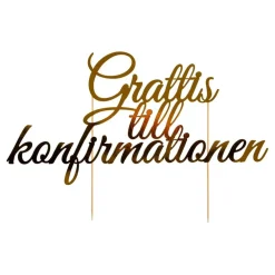 Hisab/Joker Company AB Kagedekoration "Grattis till Konfirmationen" - Oppyntning|Bagning