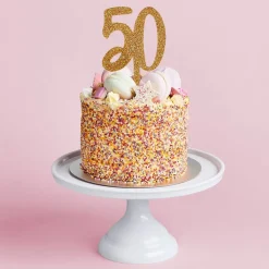CG Global Products Ltd Kagedekoration 50 Guld i Akryl - Bagning