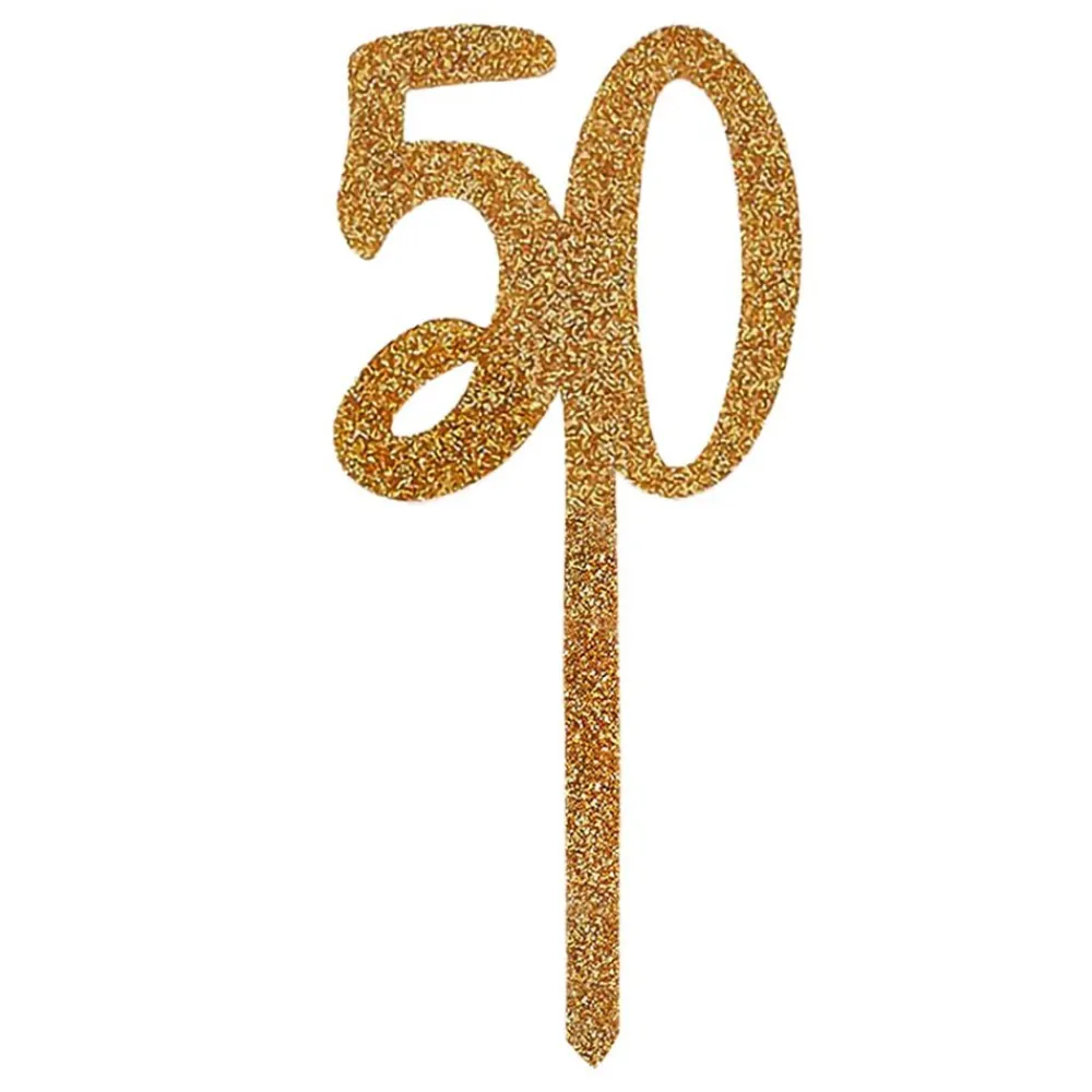 CG Global Products Ltd Kagedekoration 50 Guld i Akryl - Bagning