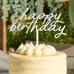 Hot CG Global Products Ltd Kagedekoration Happy Birthday Cream Botanic