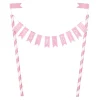 Unique UK Inc t/as Unique Party Kagedekoration It's A Girl Lyserøde Flag - Oppyntning|Bagning