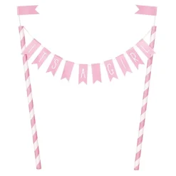 Unique UK Inc t/as Unique Party Kagedekoration It's A Girl Lyserøde Flag - Oppyntning|Bagning