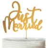 Sale Reithmüller Europe GmbH Kagedekoration Just Married Guld