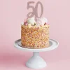CG Global Products Ltd Kagedekoration 50 Rosaguld i Akryl - Oppyntning|Bagning