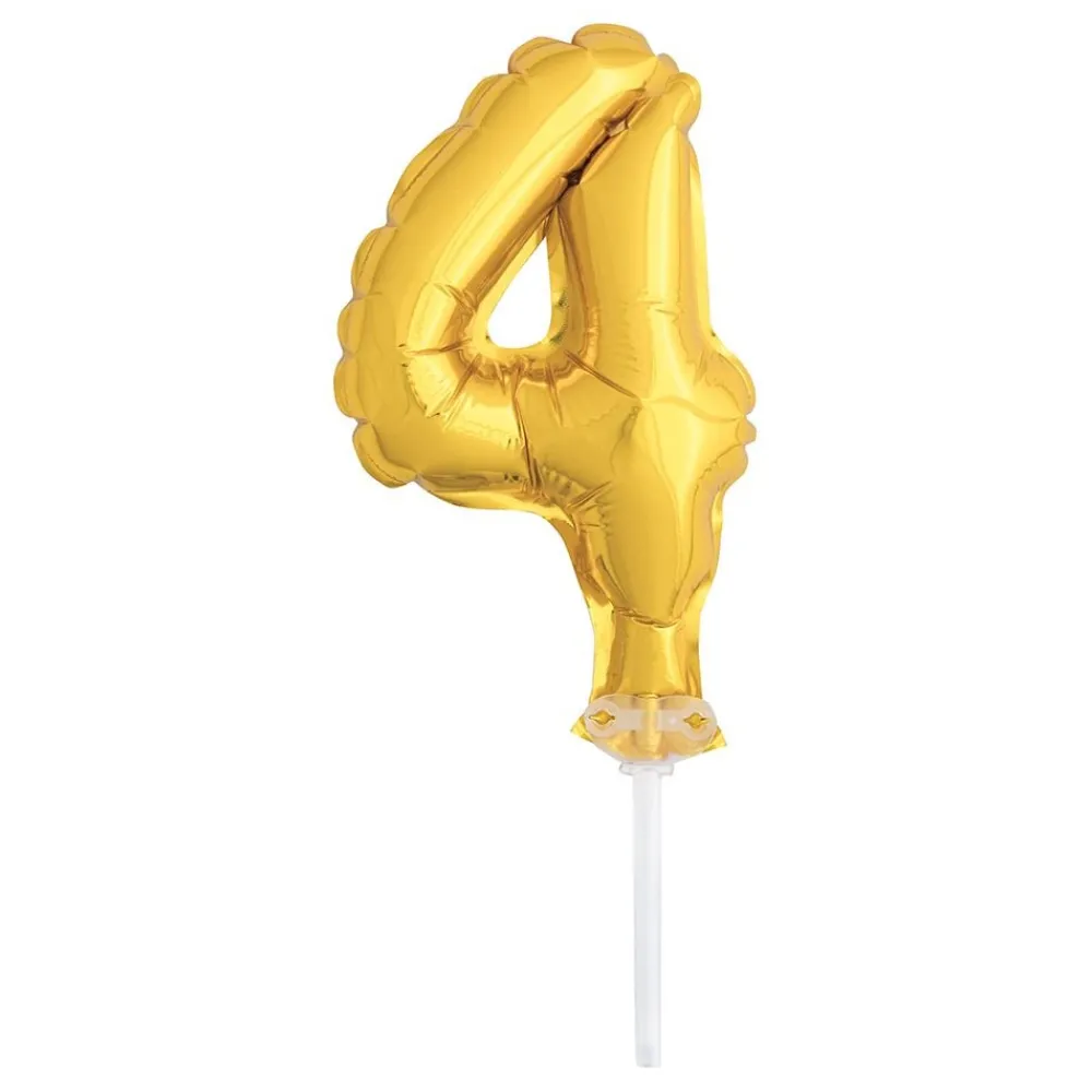 Unique UK Inc t/as Unique Party Kagedekoration Talballon Mini Guld - Oppyntning|Balloner