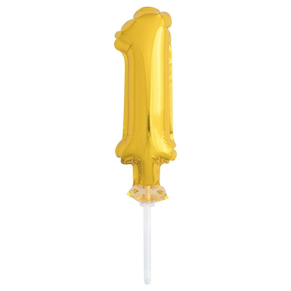 Unique UK Inc t/as Unique Party Kagedekoration Talballon Mini Guld - Oppyntning|Balloner
