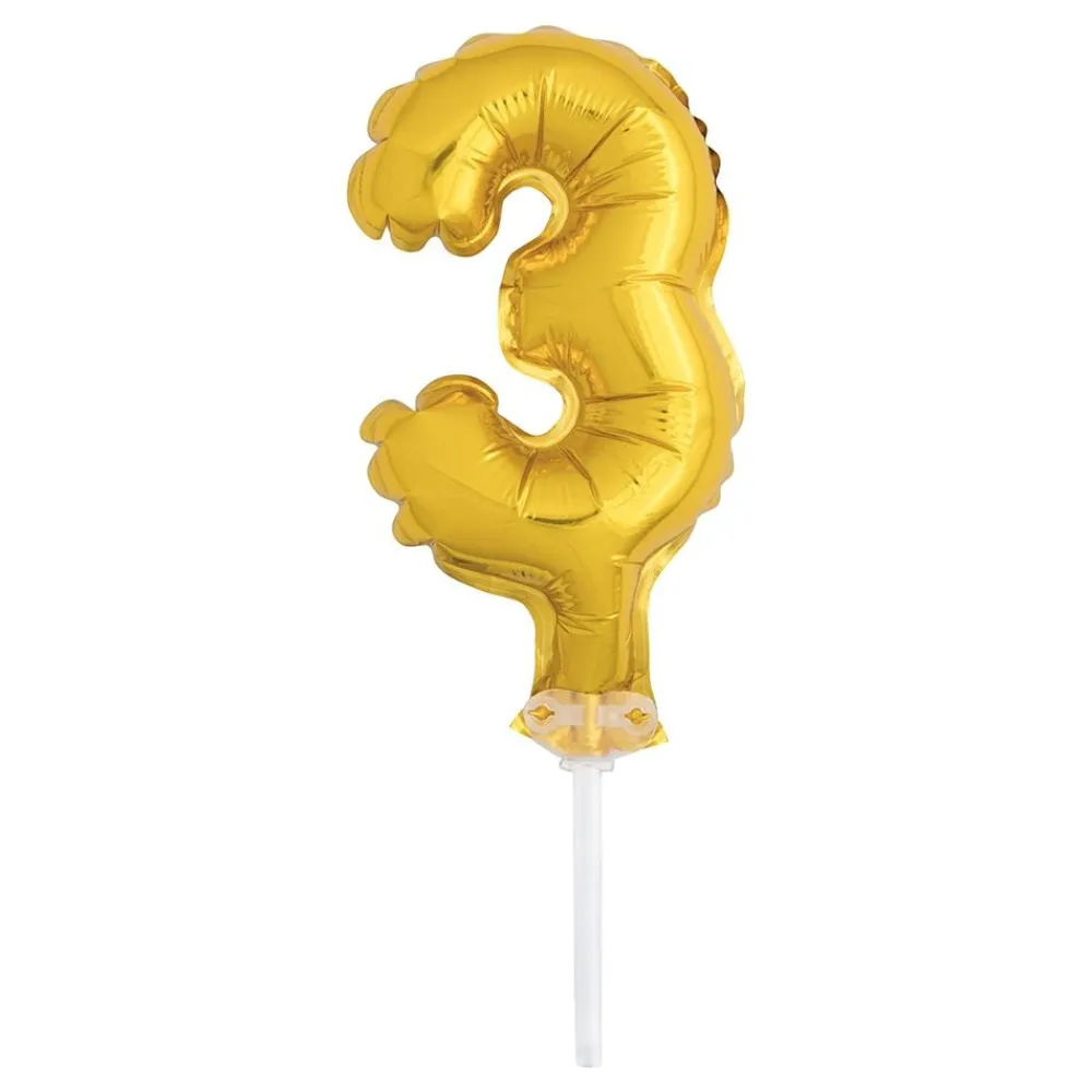 Unique UK Inc t/as Unique Party Kagedekoration Talballon Mini Guld - Oppyntning|Balloner