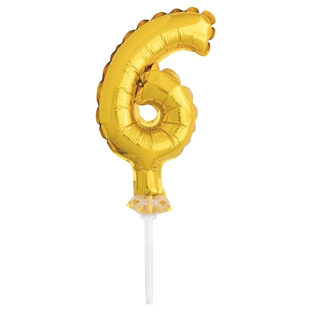 Unique UK Inc t/as Unique Party Kagedekoration Talballon Mini Guld - Oppyntning|Balloner