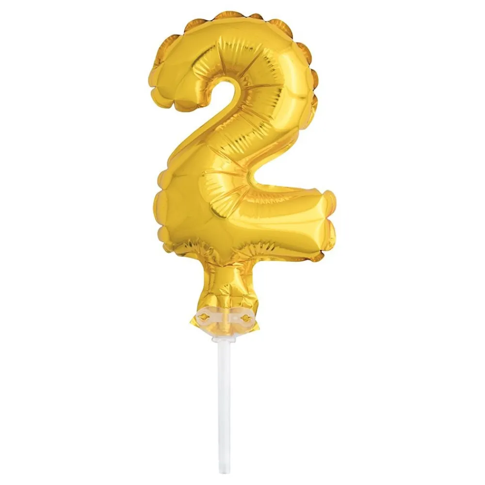 Unique UK Inc t/as Unique Party Kagedekoration Talballon Mini Guld - Oppyntning|Balloner