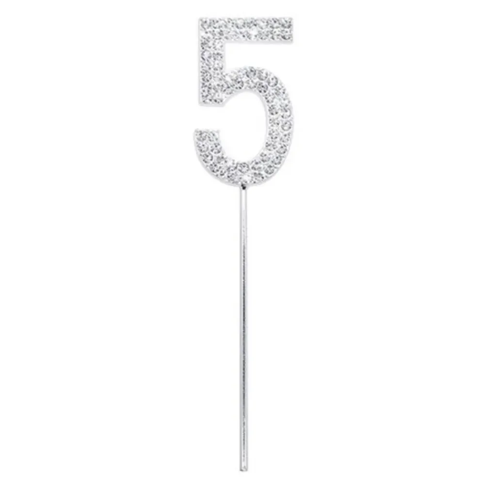 Partyking AB Kagedekoration Tal Diamanter Silver - Oppyntning|Bagning